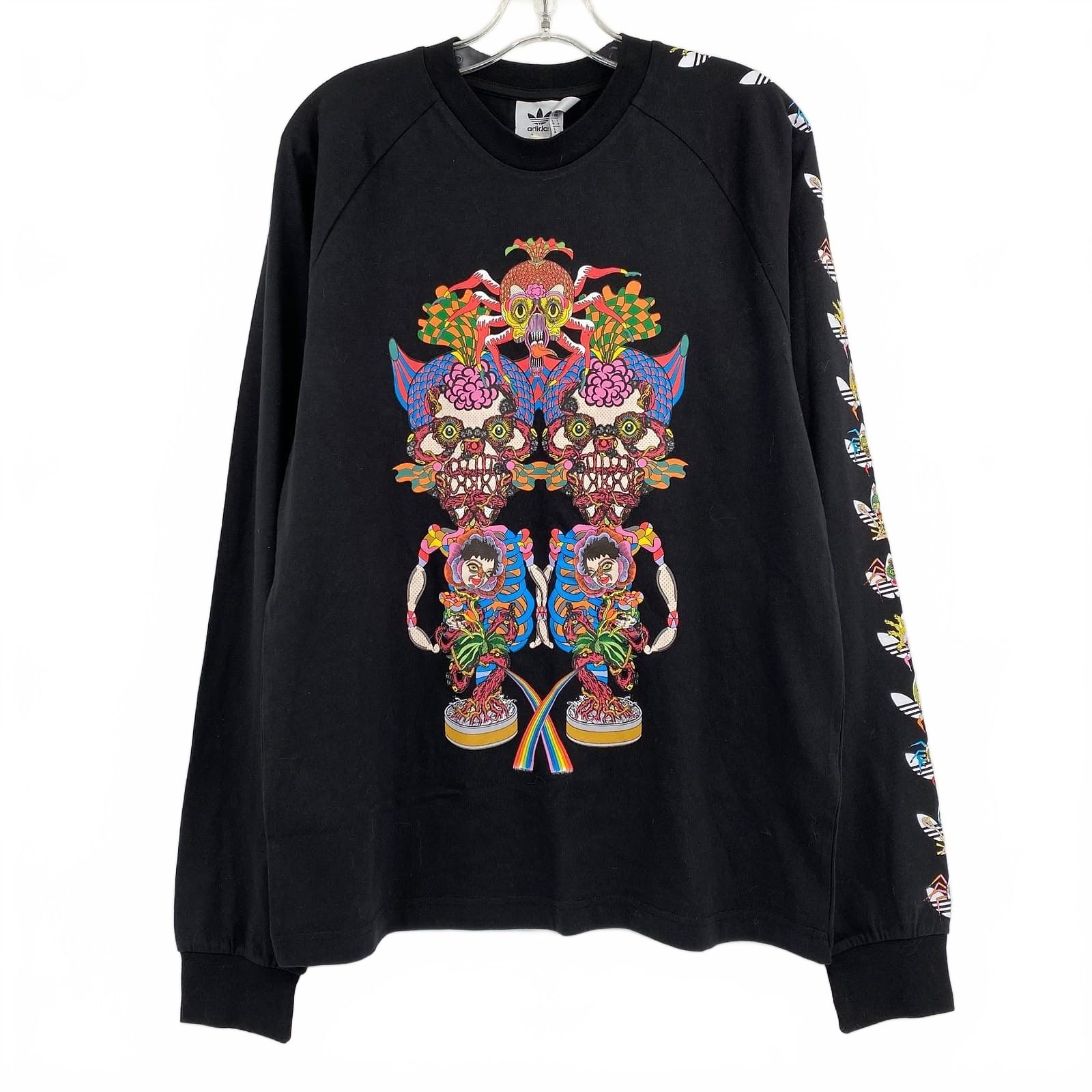 Adidas Black Multicolor Reiichi Tanaami Long Sleeve Tee
