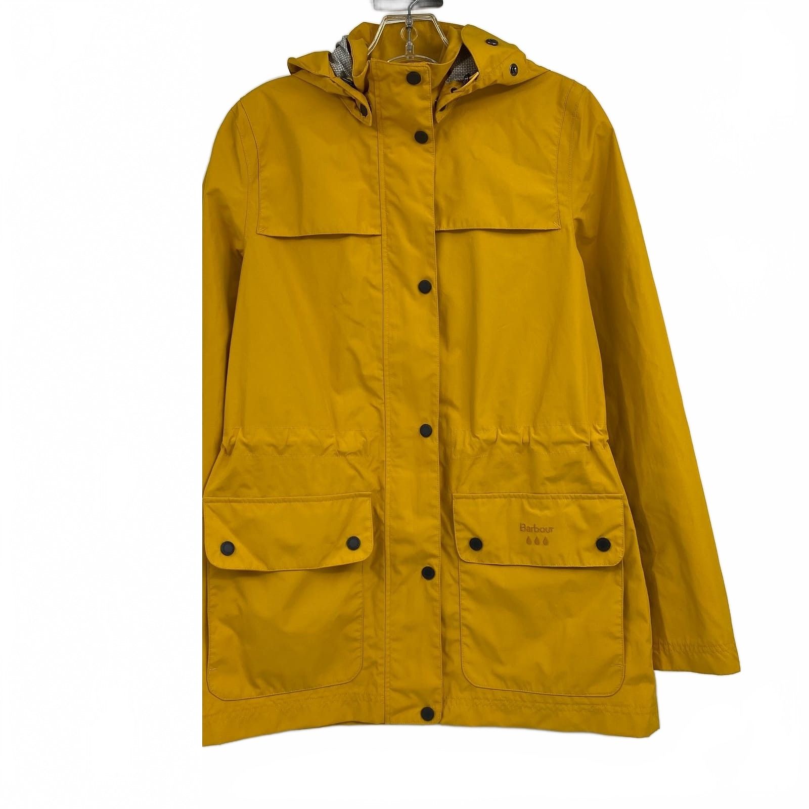 Barbour Yellow Drizzel Rain Coat