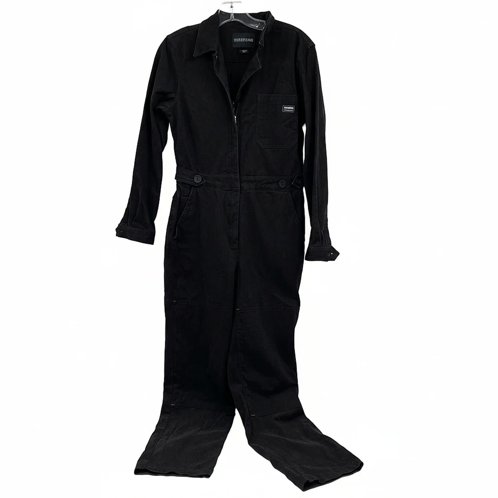 Wildfang Black Cotton Blend Jumpsuit