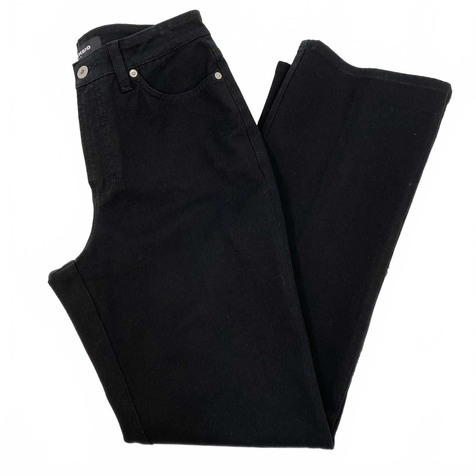 Cambio Black Floral Embroidered Cut-Out Pants