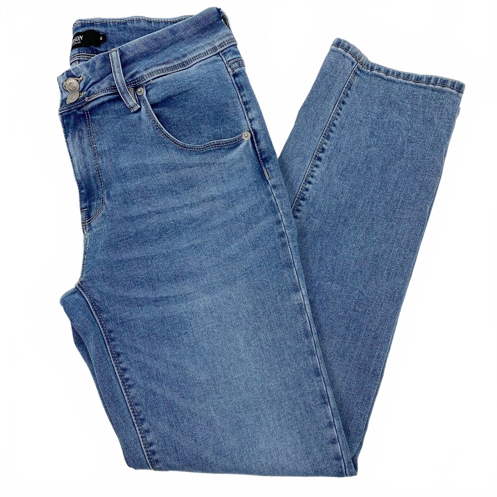 Hudson Jeans Light Wash Straight Leg Jeans