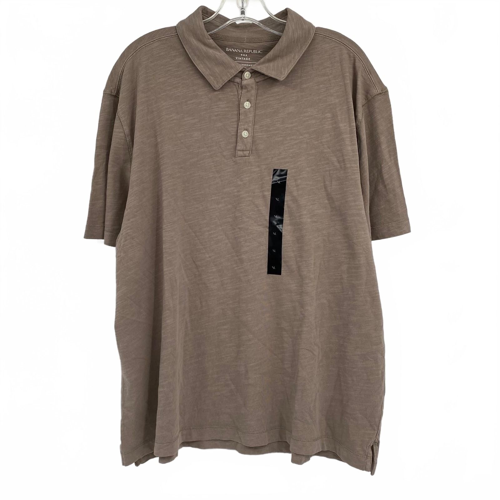 Banana Republic Brown Short Sleeve Polo Shirt