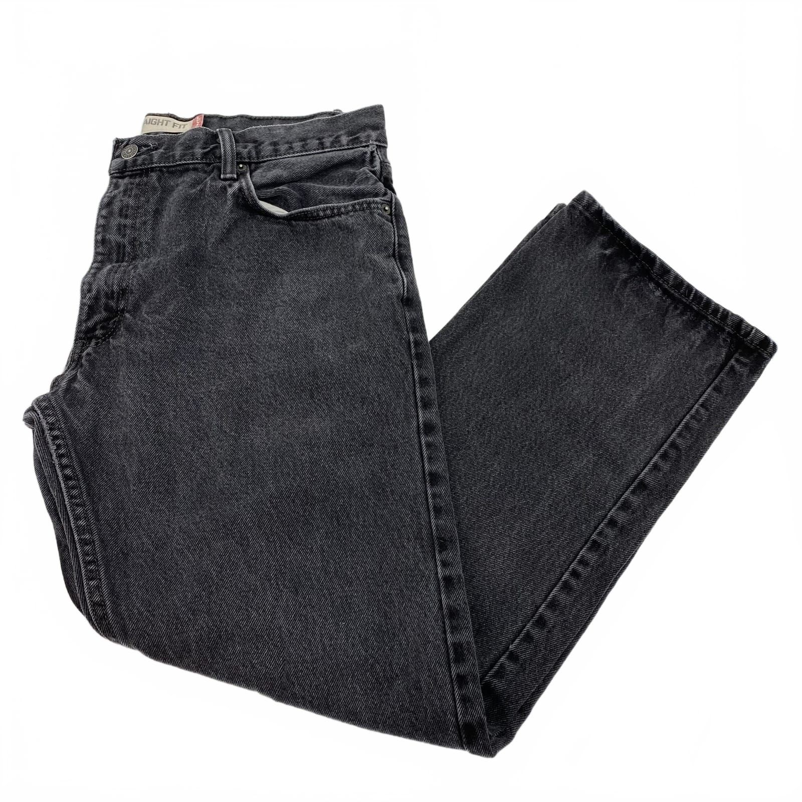 Levi's Black 505 Straight Jeans