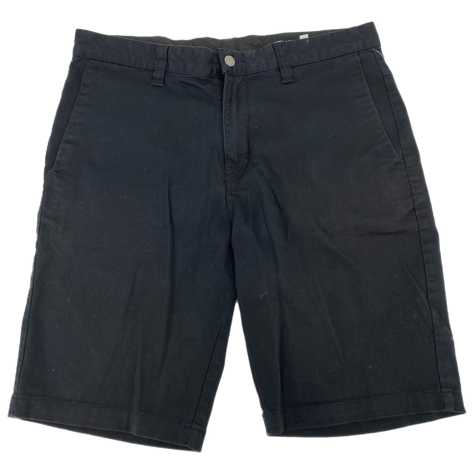 Volcom Black Solid Athletic Shorts