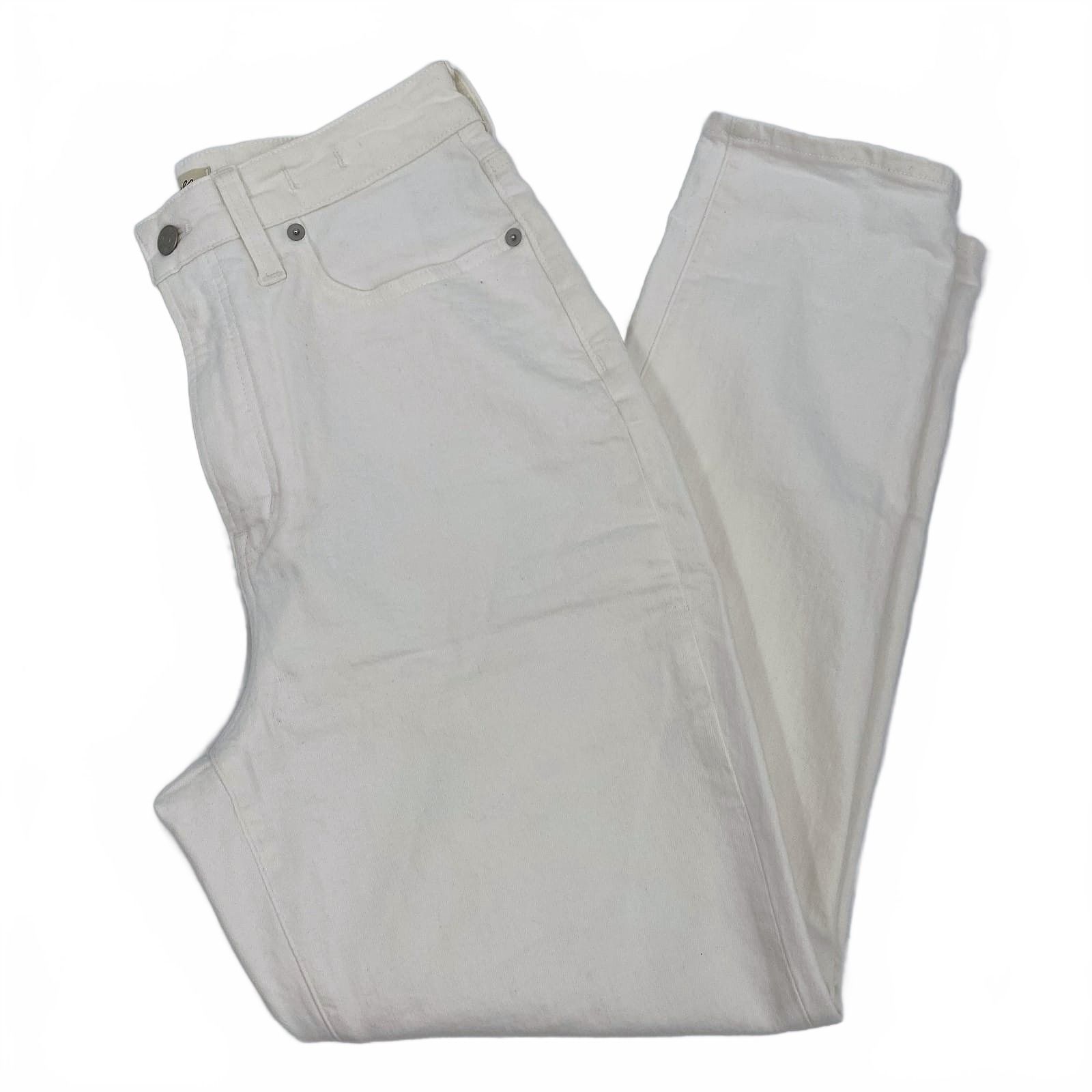 Madewell White Curvy Perfect Vintage Jeans