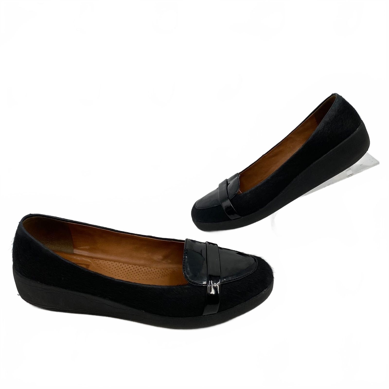 Fitflop Black Leather Loafer
