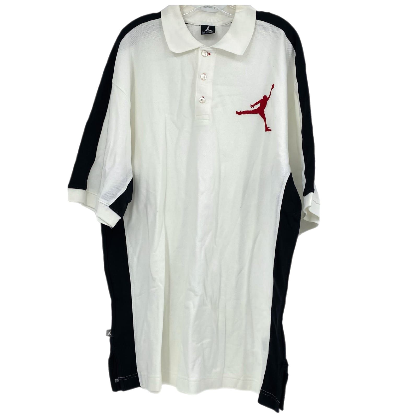 Nike Black & White Cotton Polo Shirt