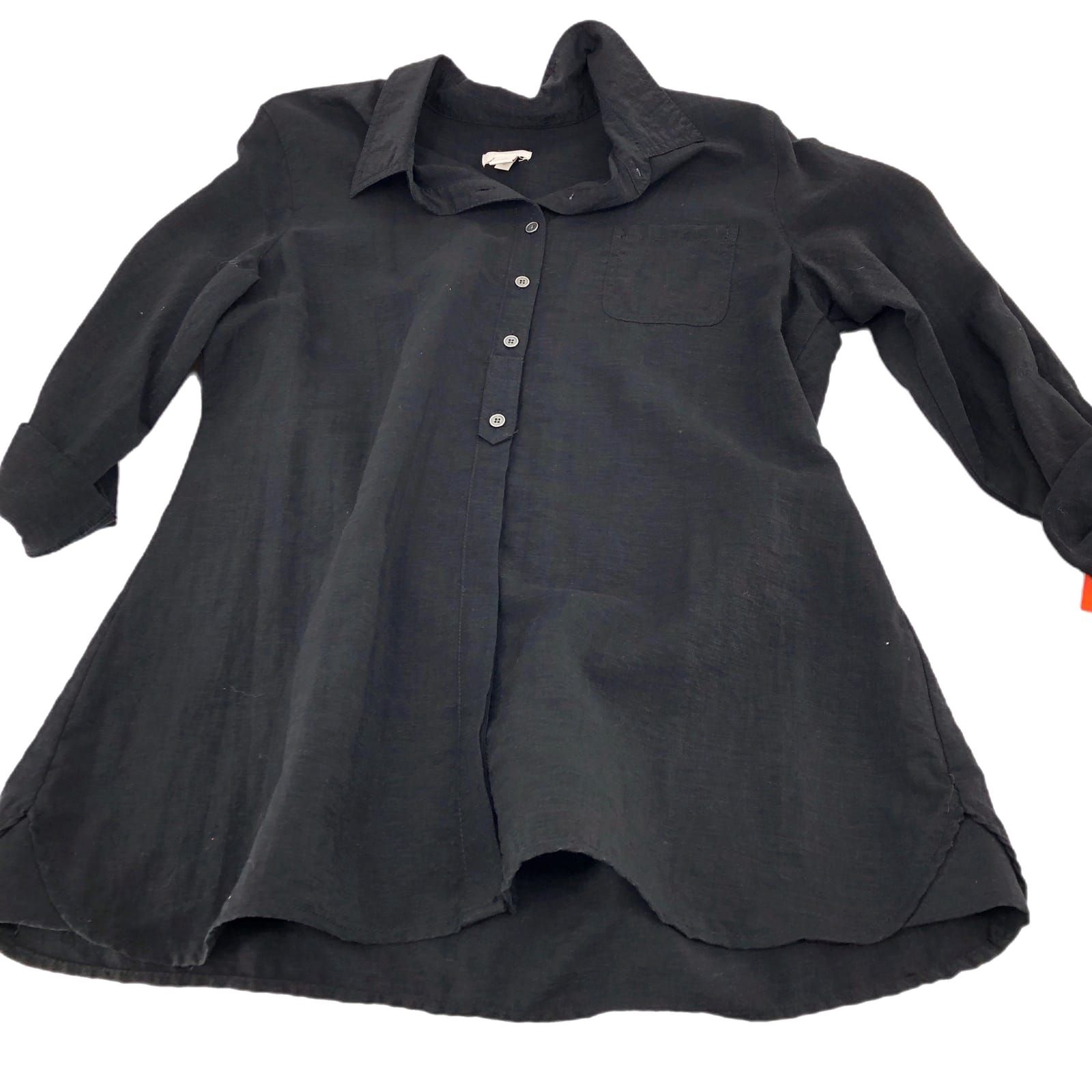 Chic Black Button-Up Top