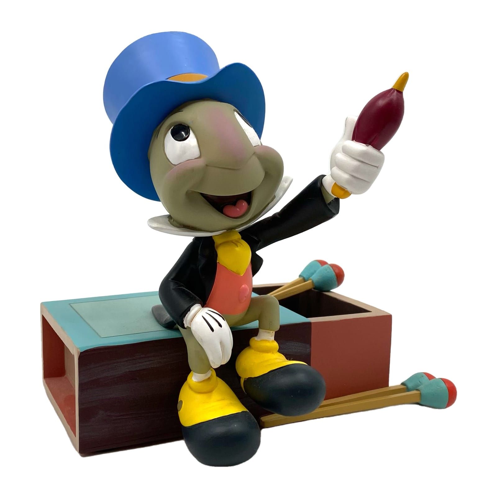 Disney Blue Jiminy Cricket Matches Statue