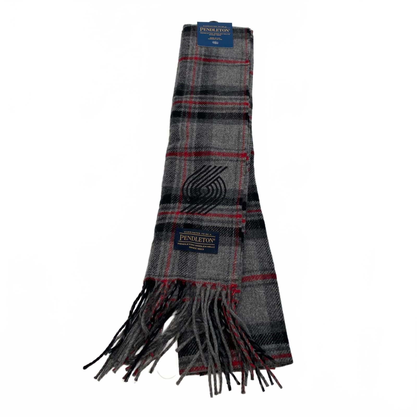Pendleton Trail Blazers Plaid Wool Scarf