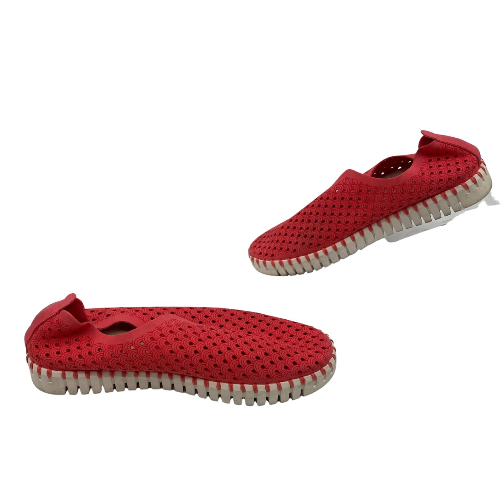 Ilse Jacobsen Coral Synthetic Slip-On Sneakers