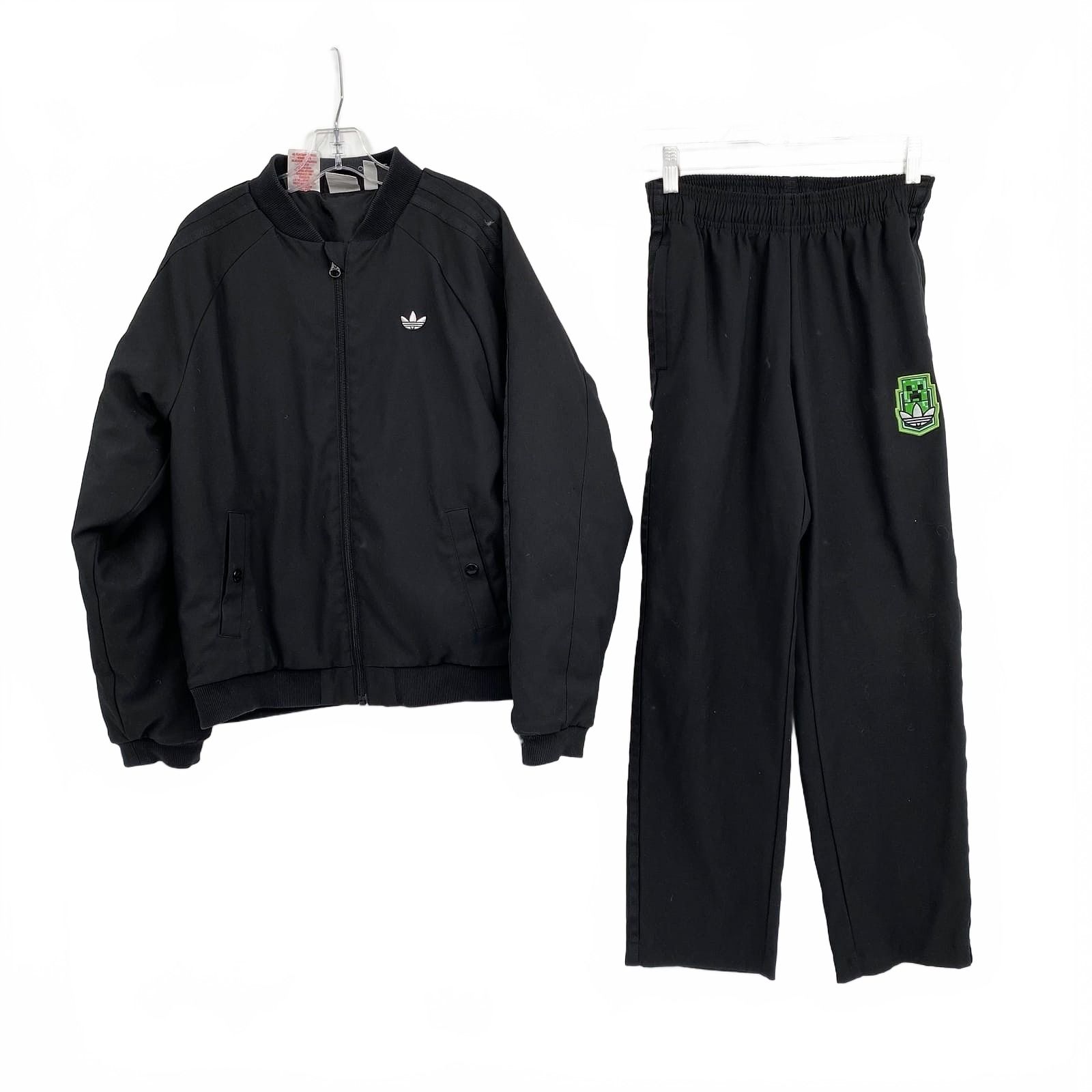 Adidas x Minecraft Kids Black Sweatpants Set