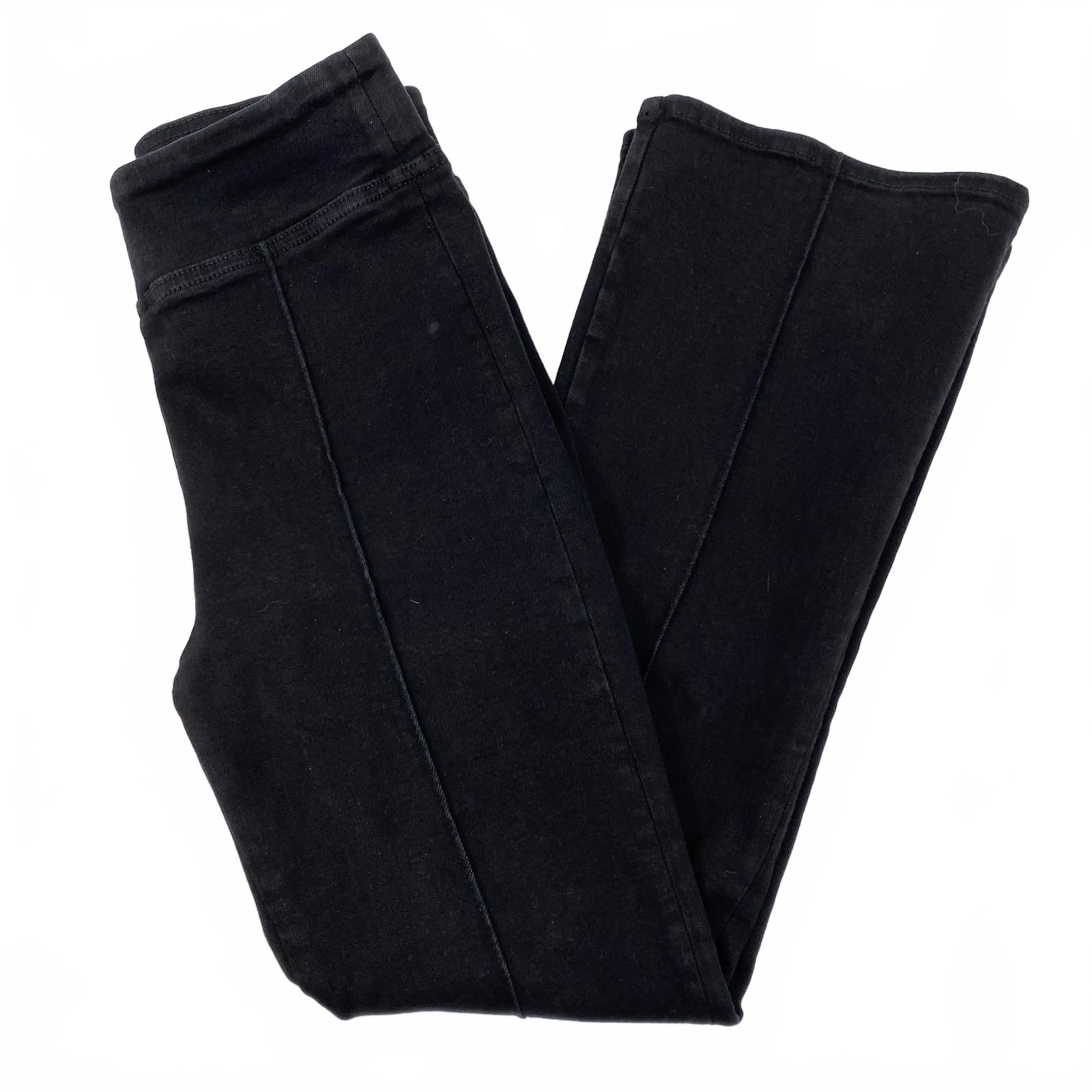 Frame Black JetSet Crop Mini Boot Stretch Jeans