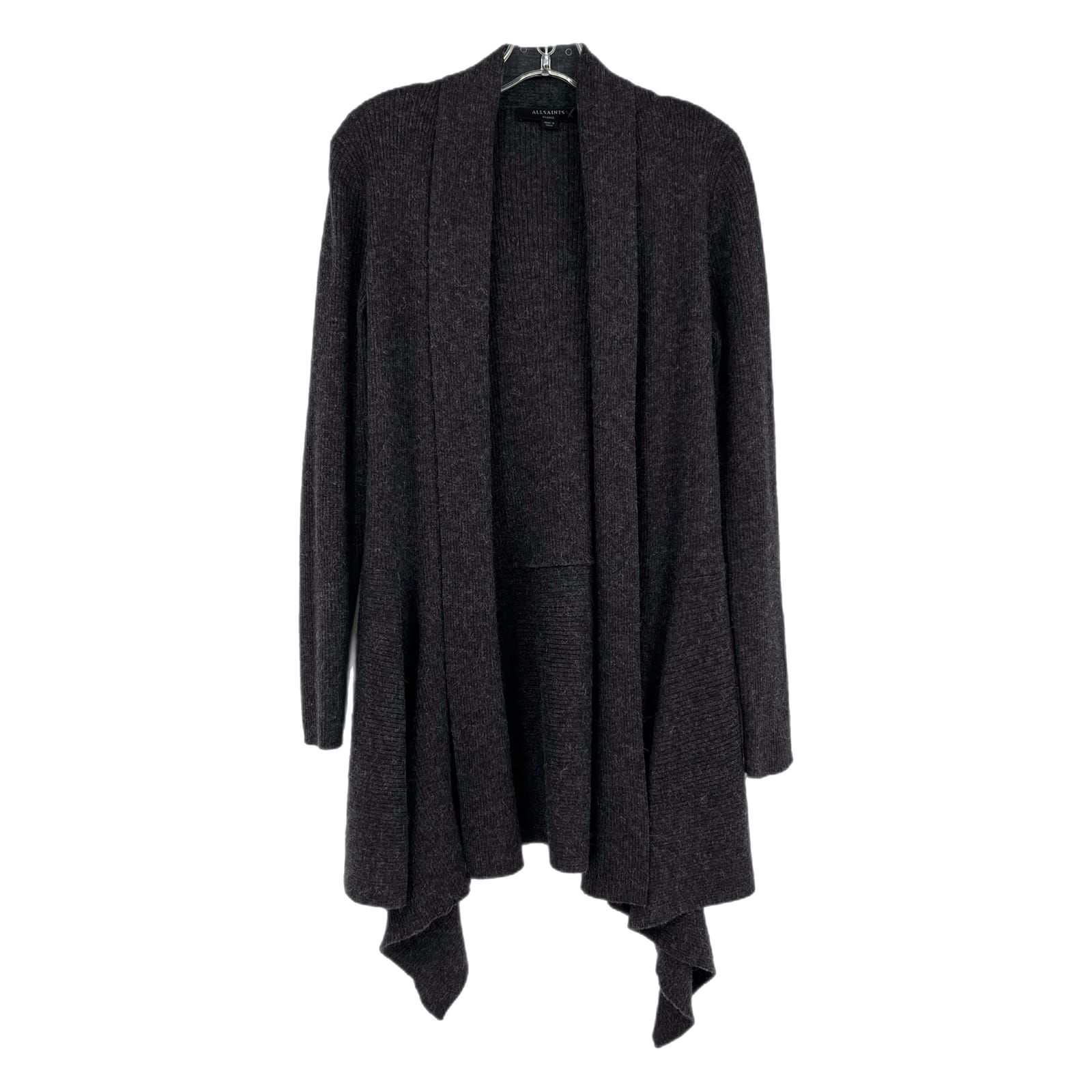 All Saints Gray Classic Cardigan