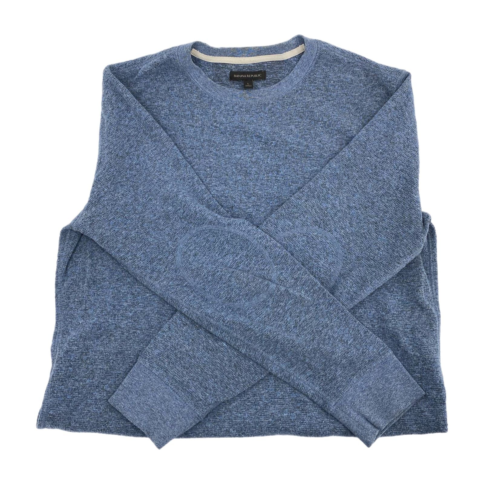 Banana Republic Blue Basic Canvas Polo Shirt