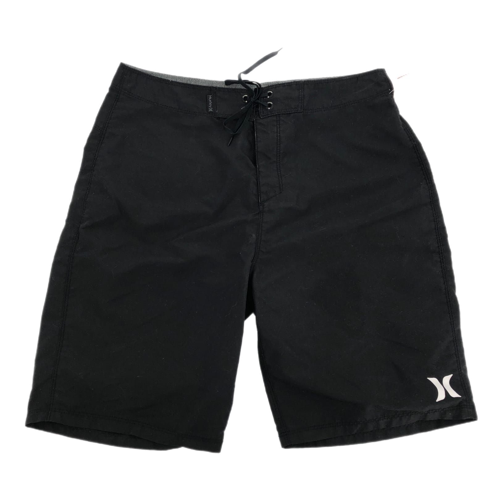 Hurley Men's Athletic Shorts, Size 30, Black/White