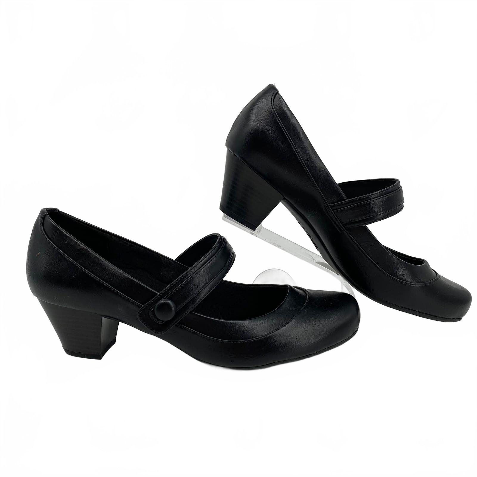 Life Stride Black Mary Jane Heels