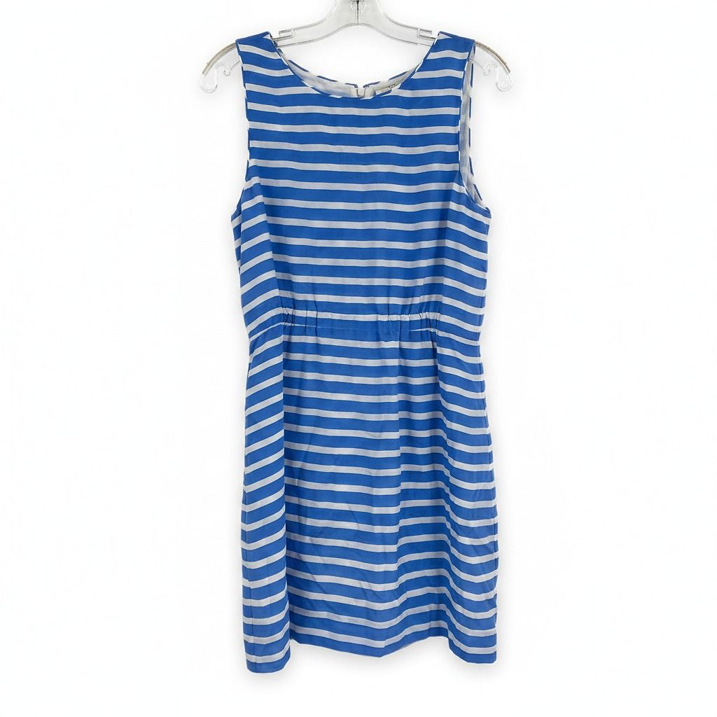J.Crew Striped Silk Mini Dress