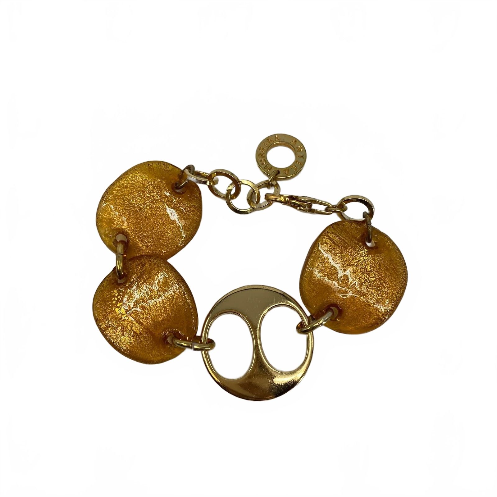 Antica Murrina Orange Gold Bracelet