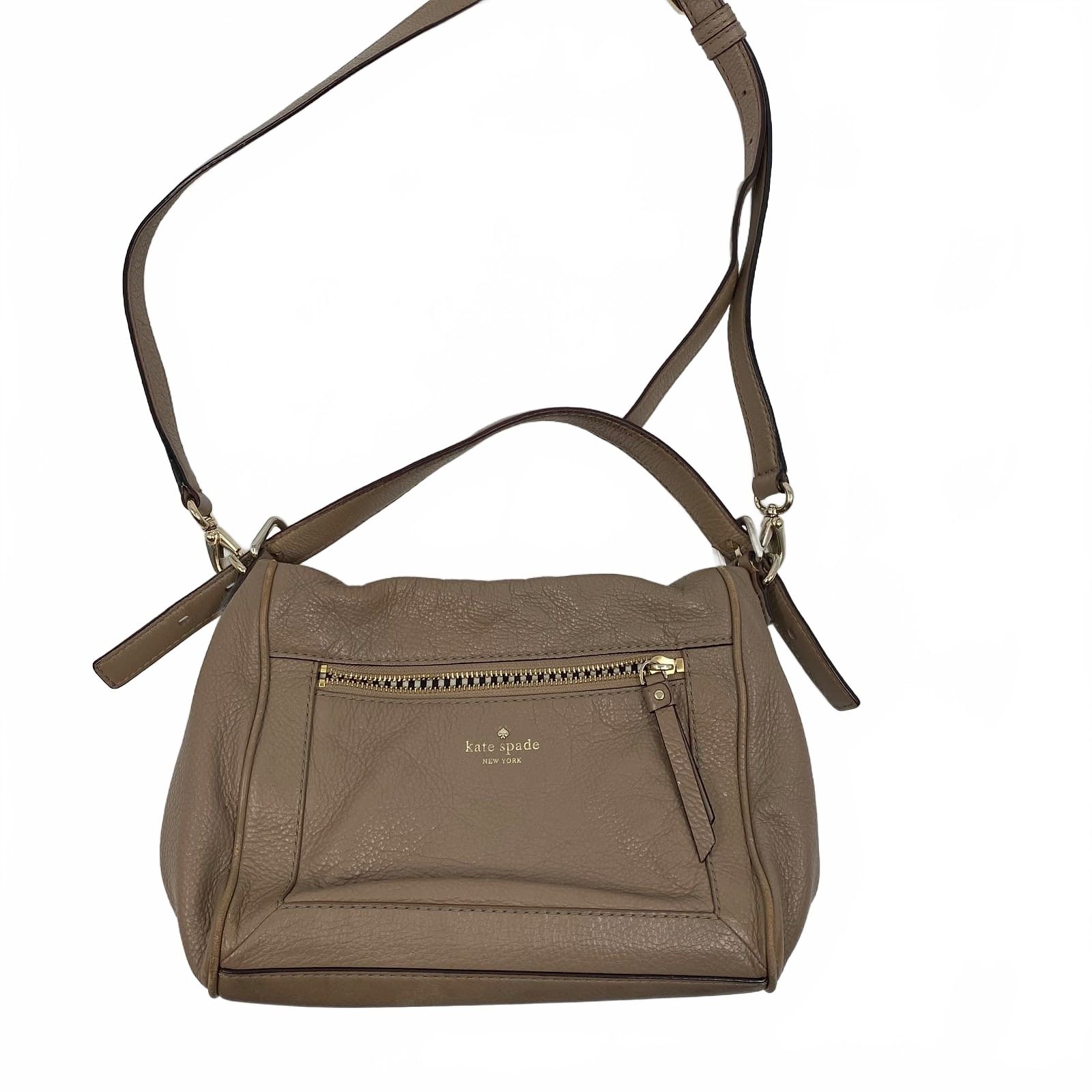 kate spade Taupe Leather Crossbody Bag