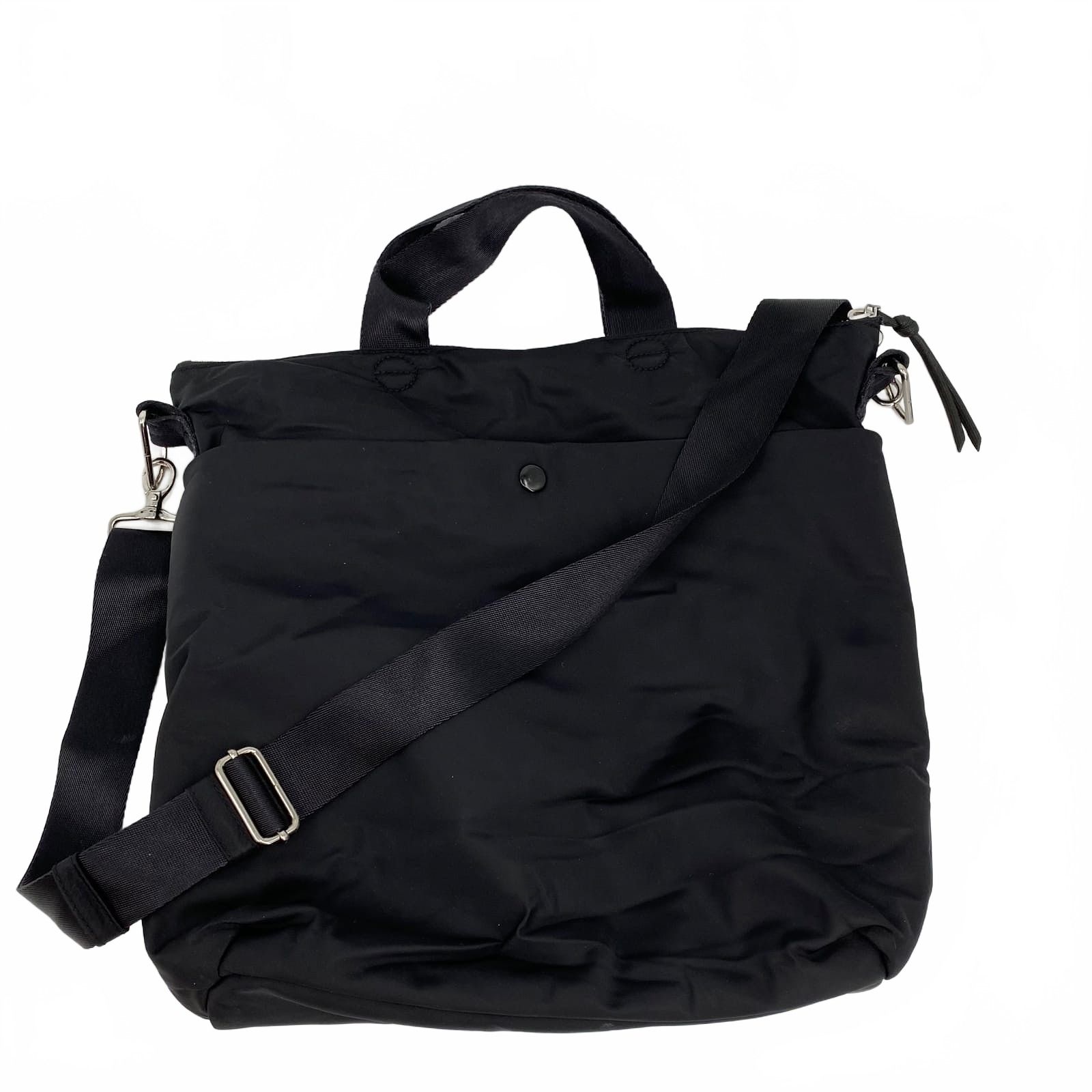 Shorty Love Black Nylon Shoulder Tote