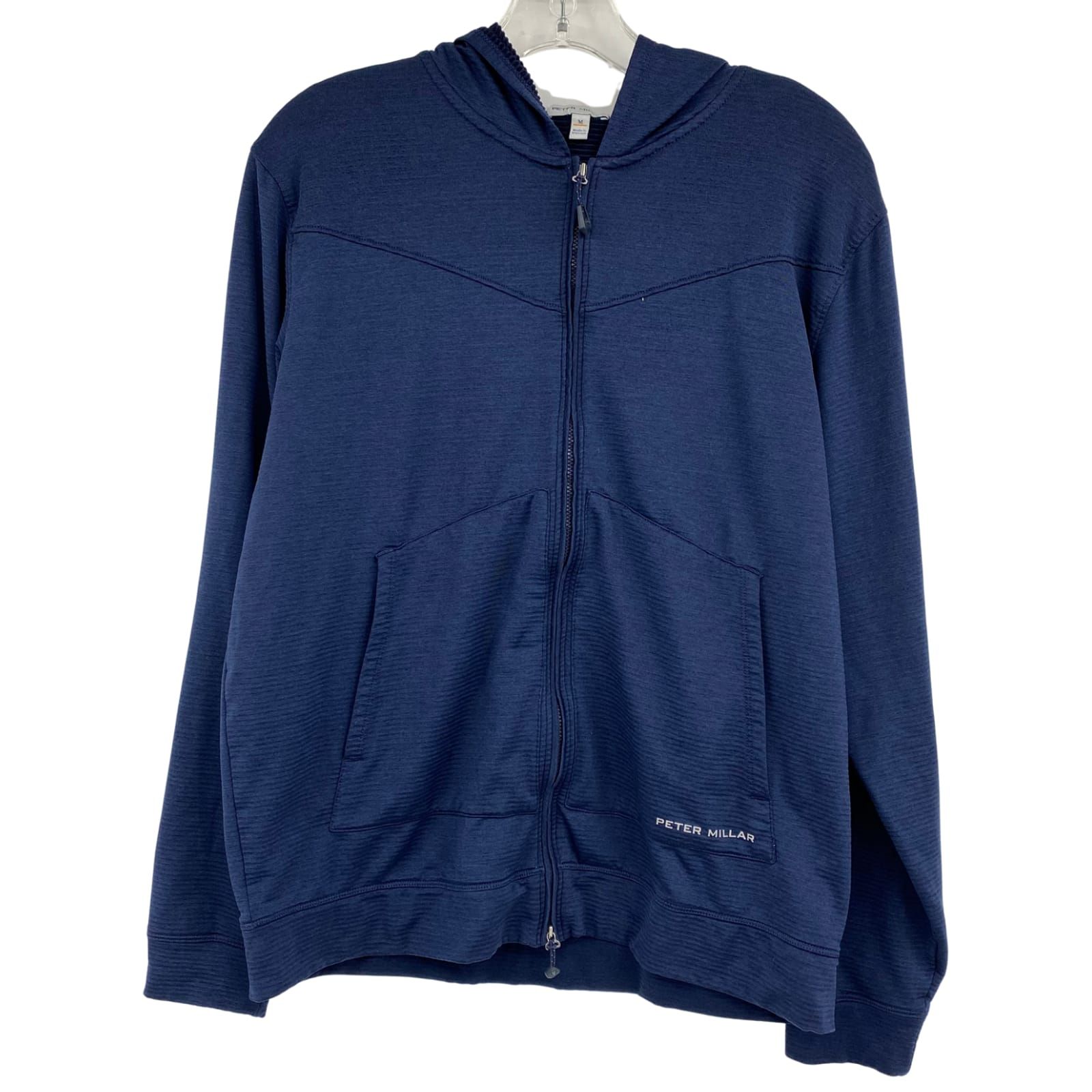 Peter Millar Blue Full Zip Hoodie