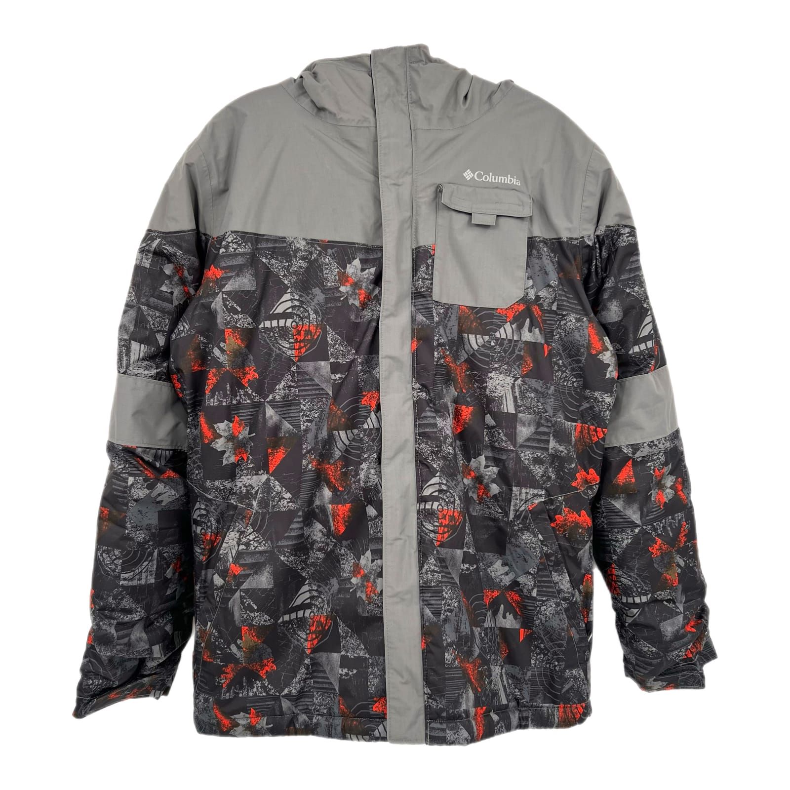 Columbia Gray & Black Abstract Jacket