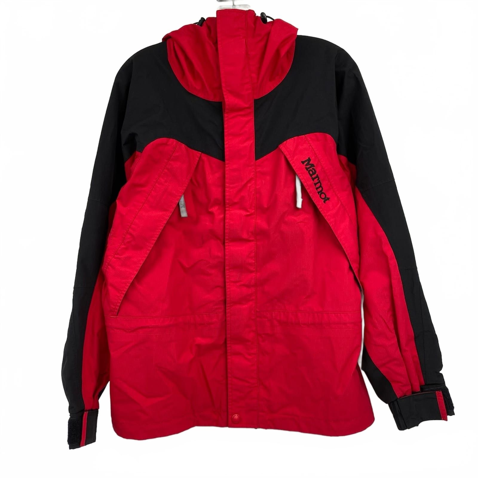 Marmot Red Black Rain Jacket