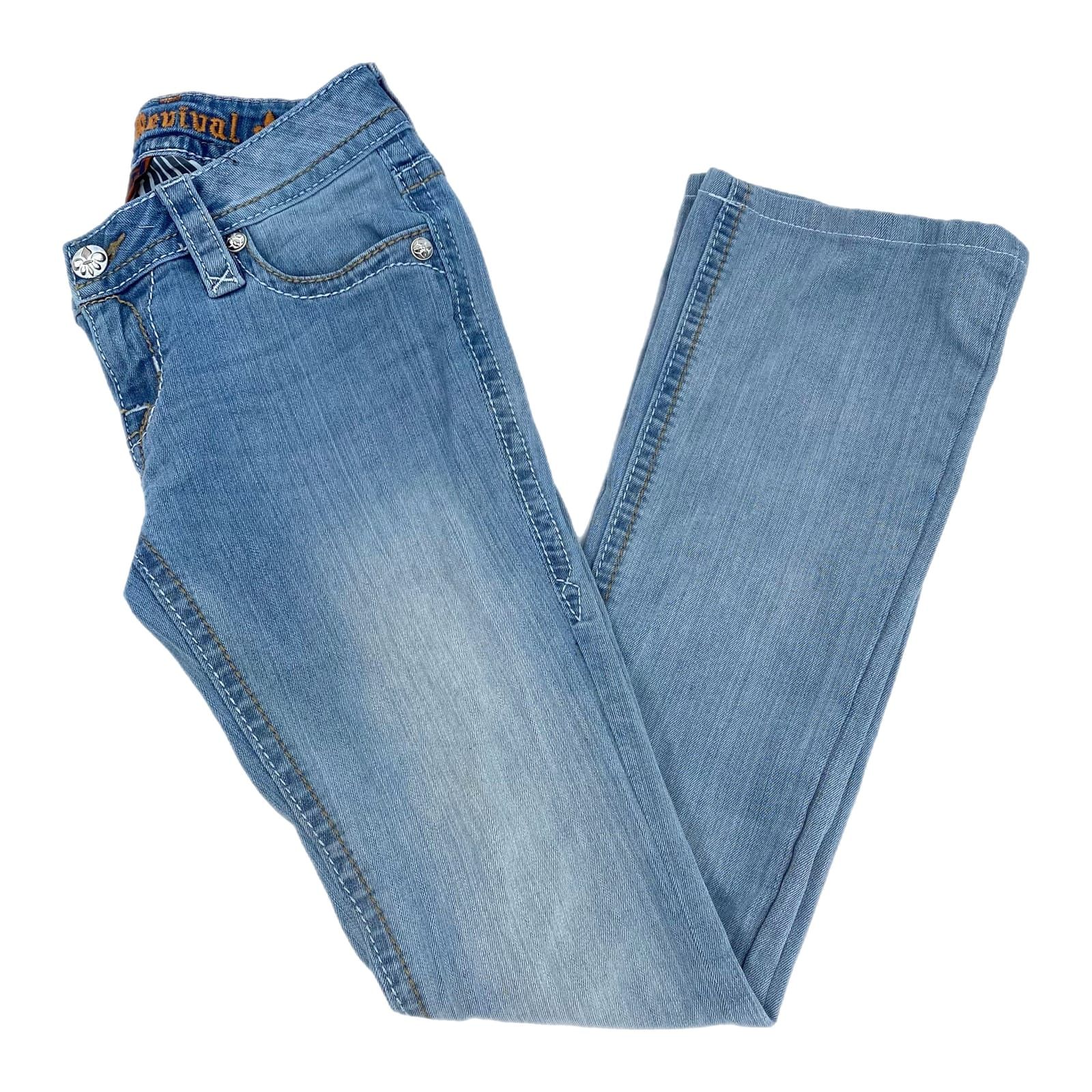 Rock Revival Blue Light Wash Dee Bootcut Jeans