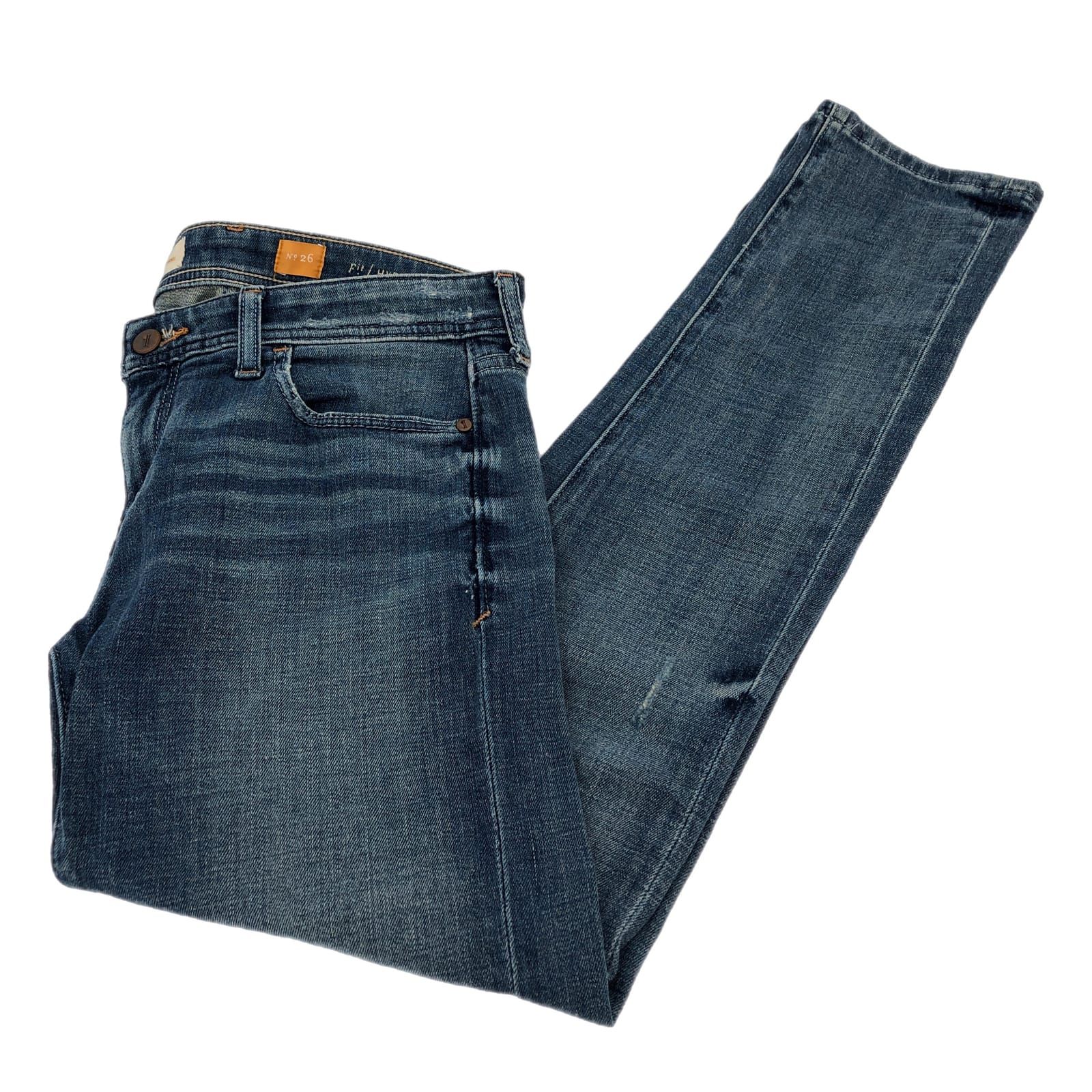 Pilcro and the Letterpress Blue Straight Leg Jeans