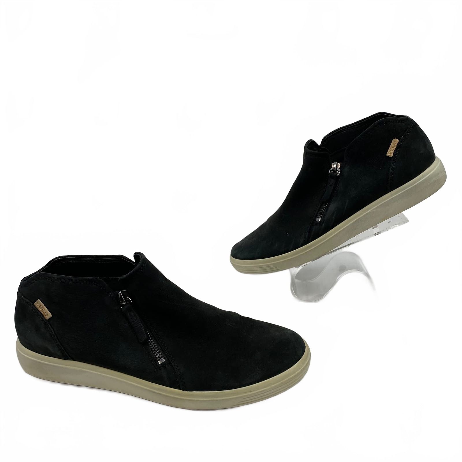 Ecco Black Suede Sneakers
