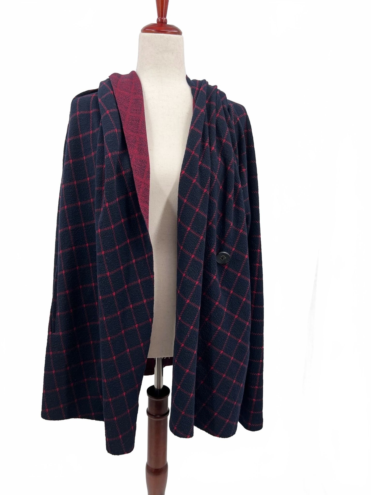 Sanctuary Black Plaid Cardigan