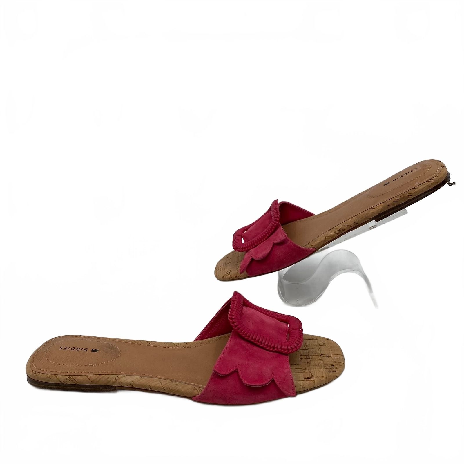Birdies Pink Sandals Buckle Detail