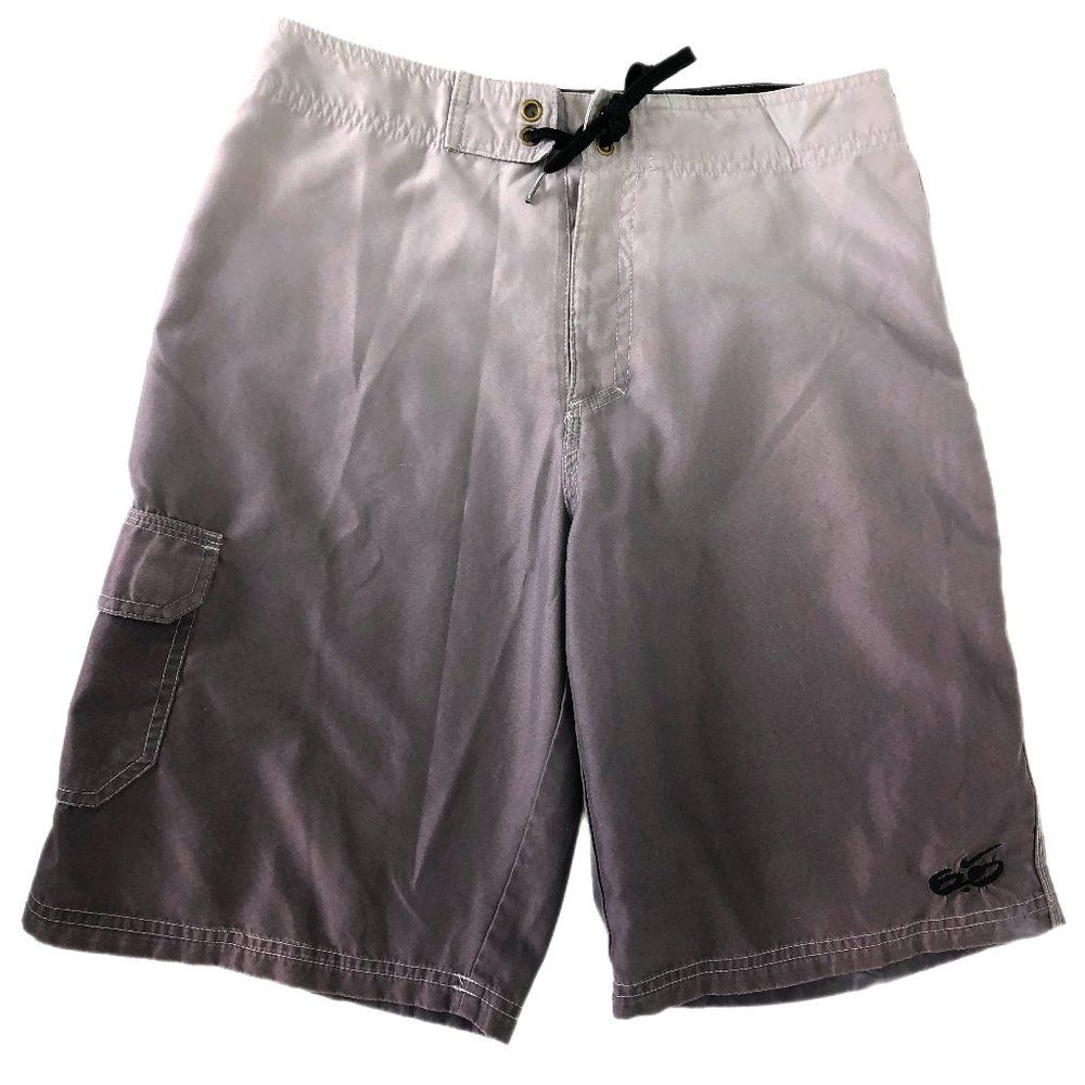 Nike Gray Breathable Swim Shorts with Pockets