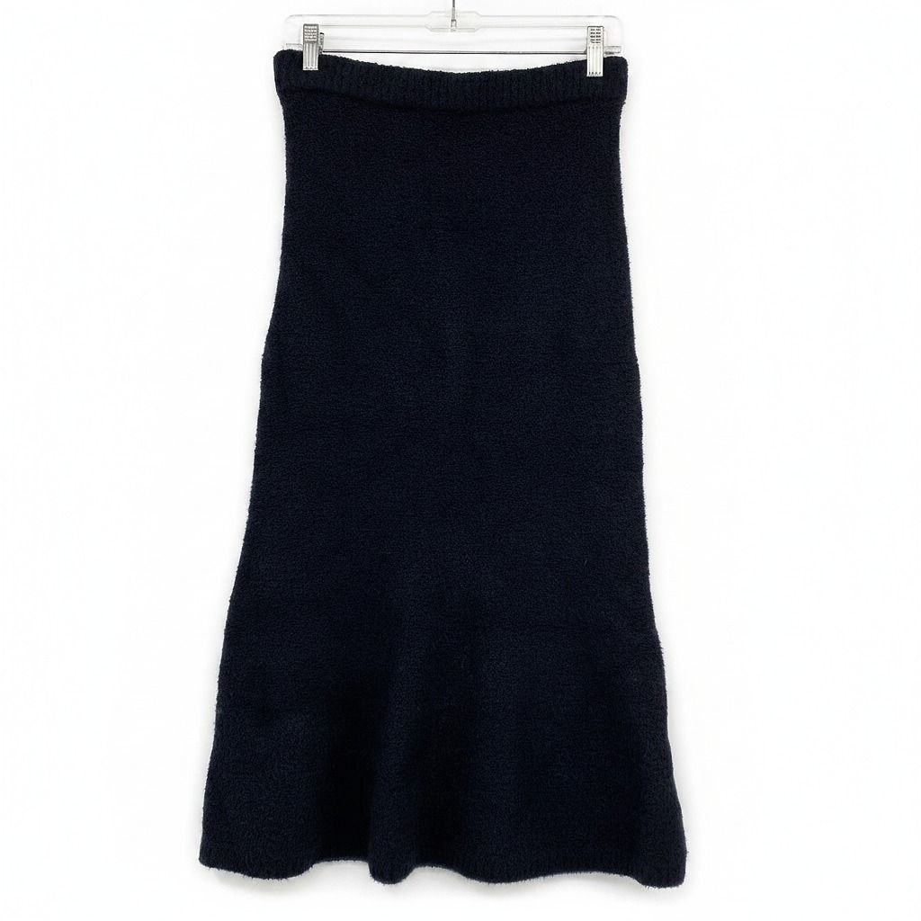 L’Agence Black Knit Midi Skirt