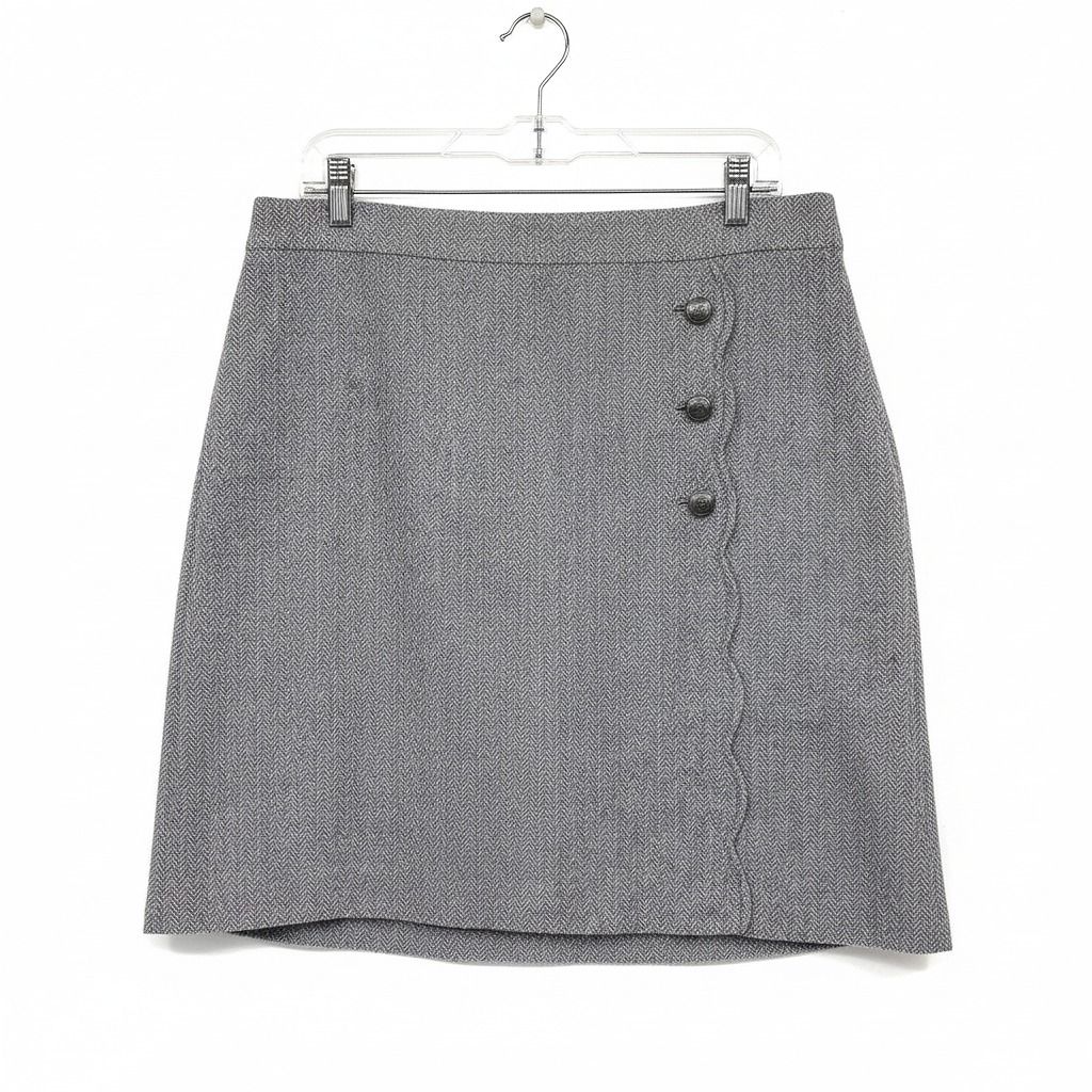 Talbots Gray Tweed Pencil Skirt