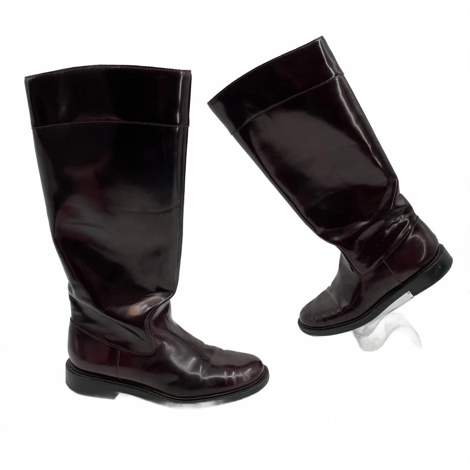 Zara Red Heeled Boots