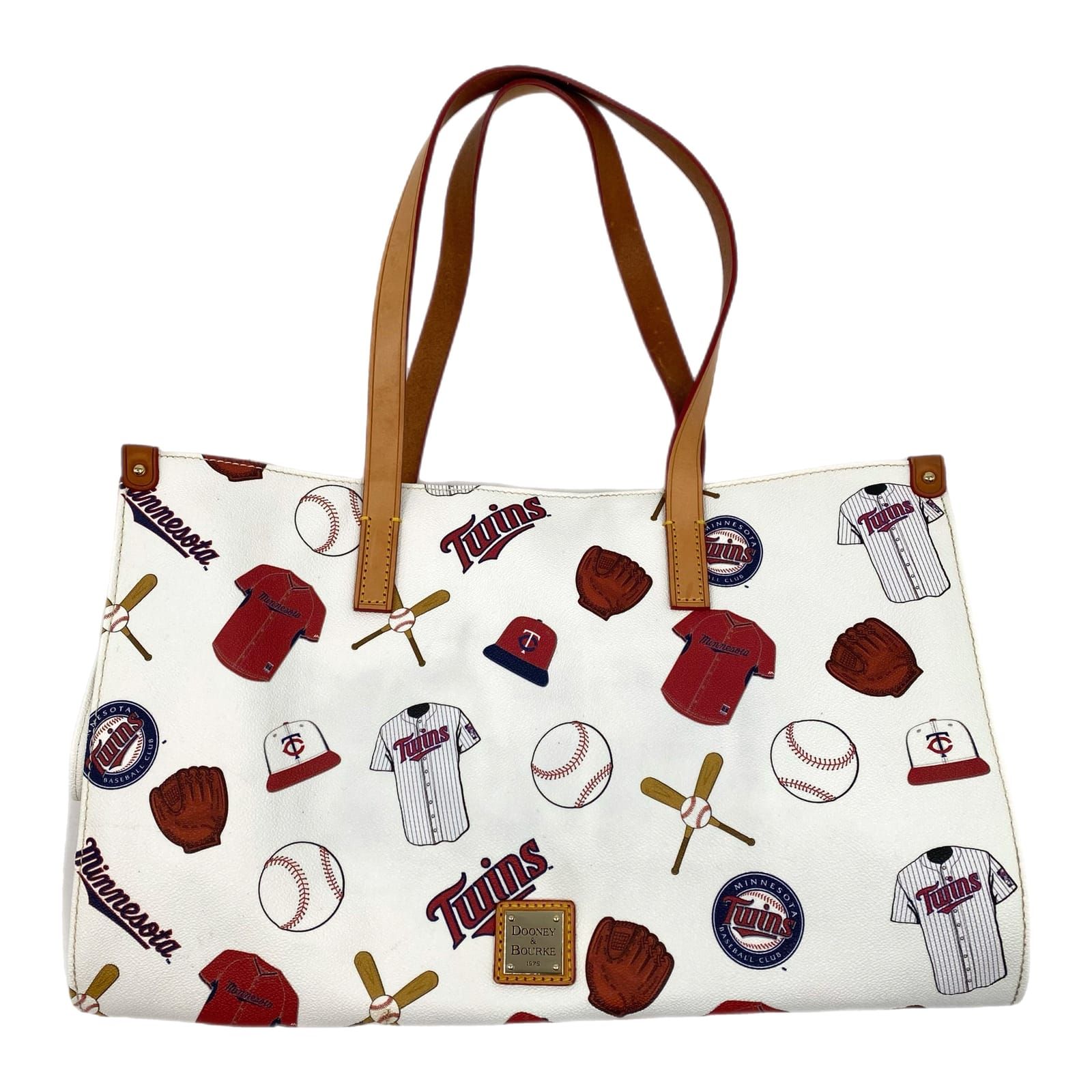 Dooney & Bourke White Red MLB Minnesota Twins Tote