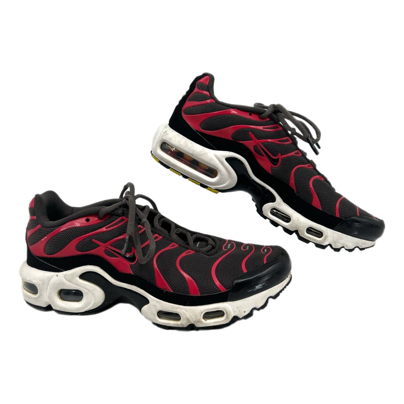 Nike Black and Red Air Max Plus GS Sneakers