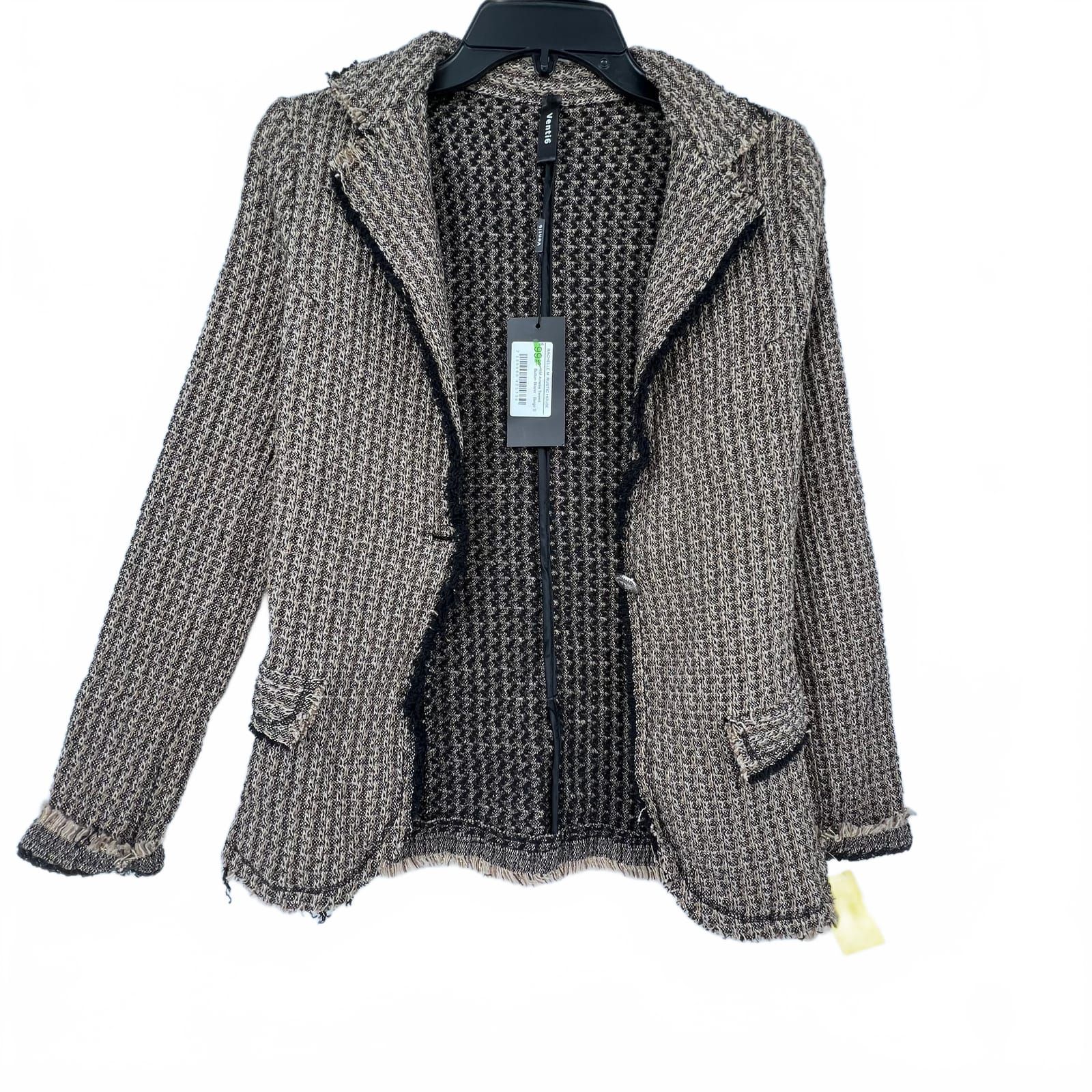 Venti6 Tan/Black Woven Blazer