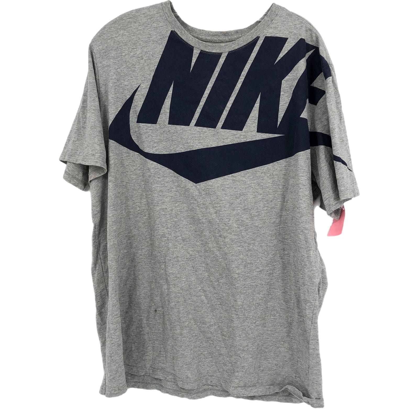 Nike Gray and Blue Classic T-Shirt