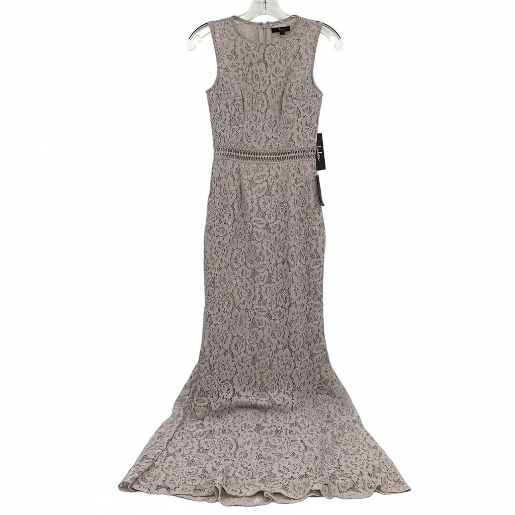 Lulu’s Gray Music of the Heart Lace Maxi Dress