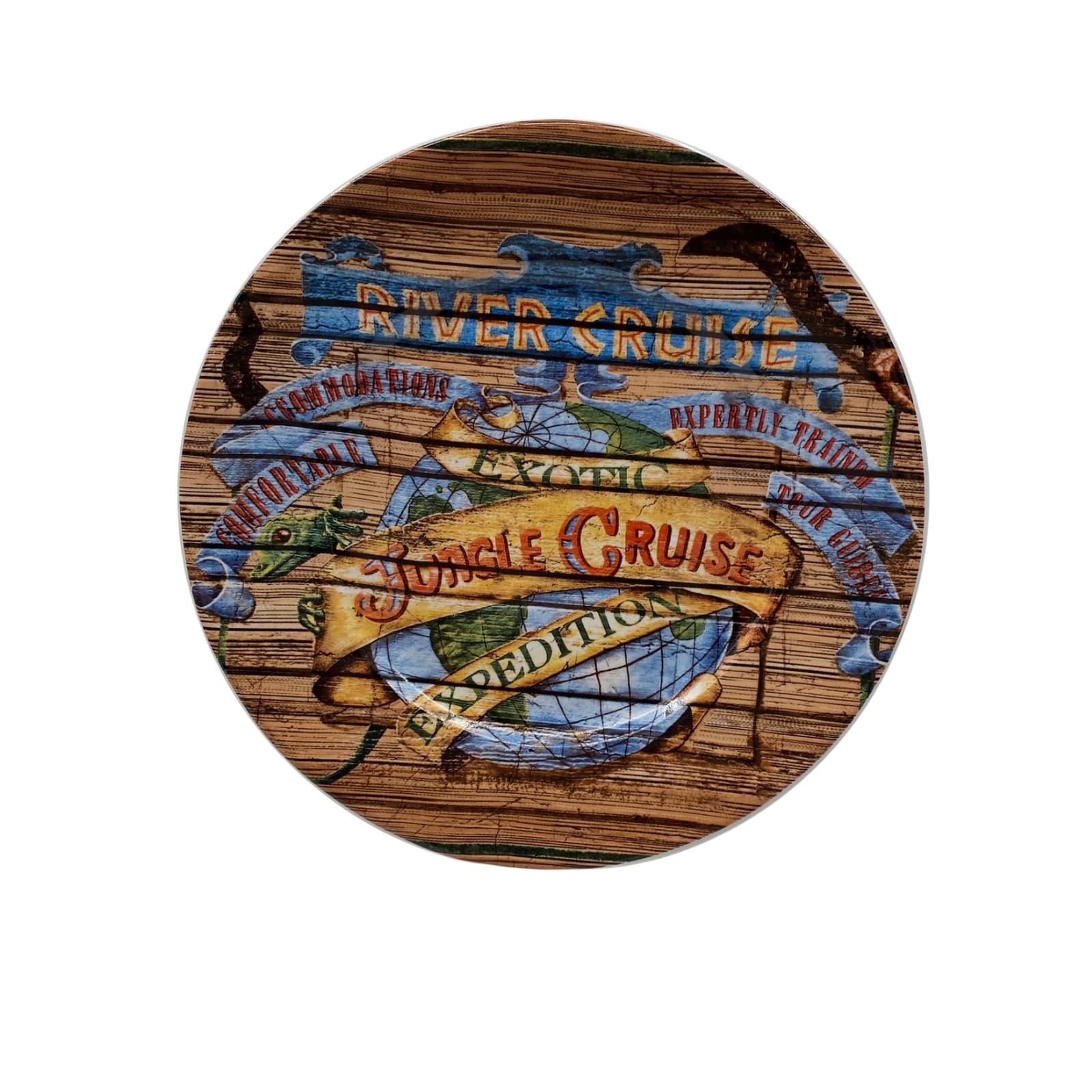 Disney Jungle Cruise Blue and Brown Dinnerware Set