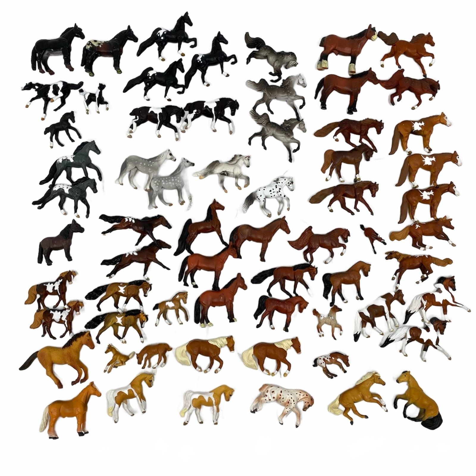 Breyer and Misc. Mini Horse Figurine Set 62-Piece