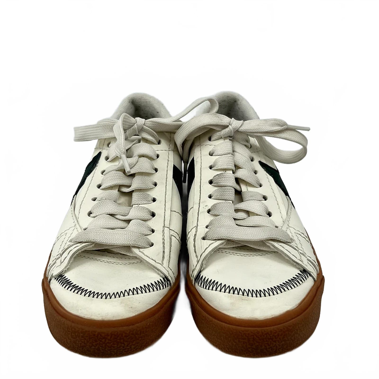 Nike White Green Blazer Low 77 Sneakers