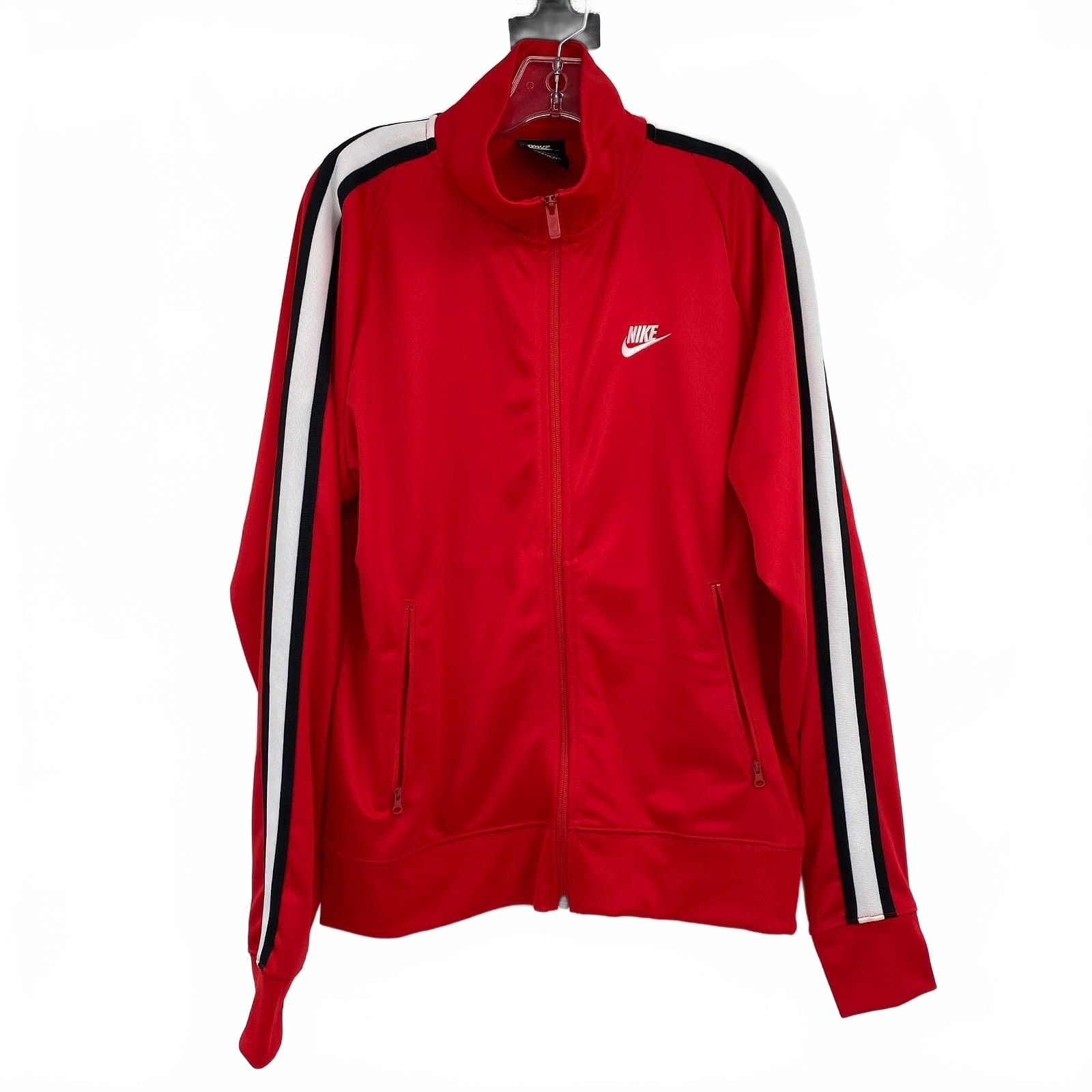 Nike Red/Black NSW Knit Warm Up Jacket