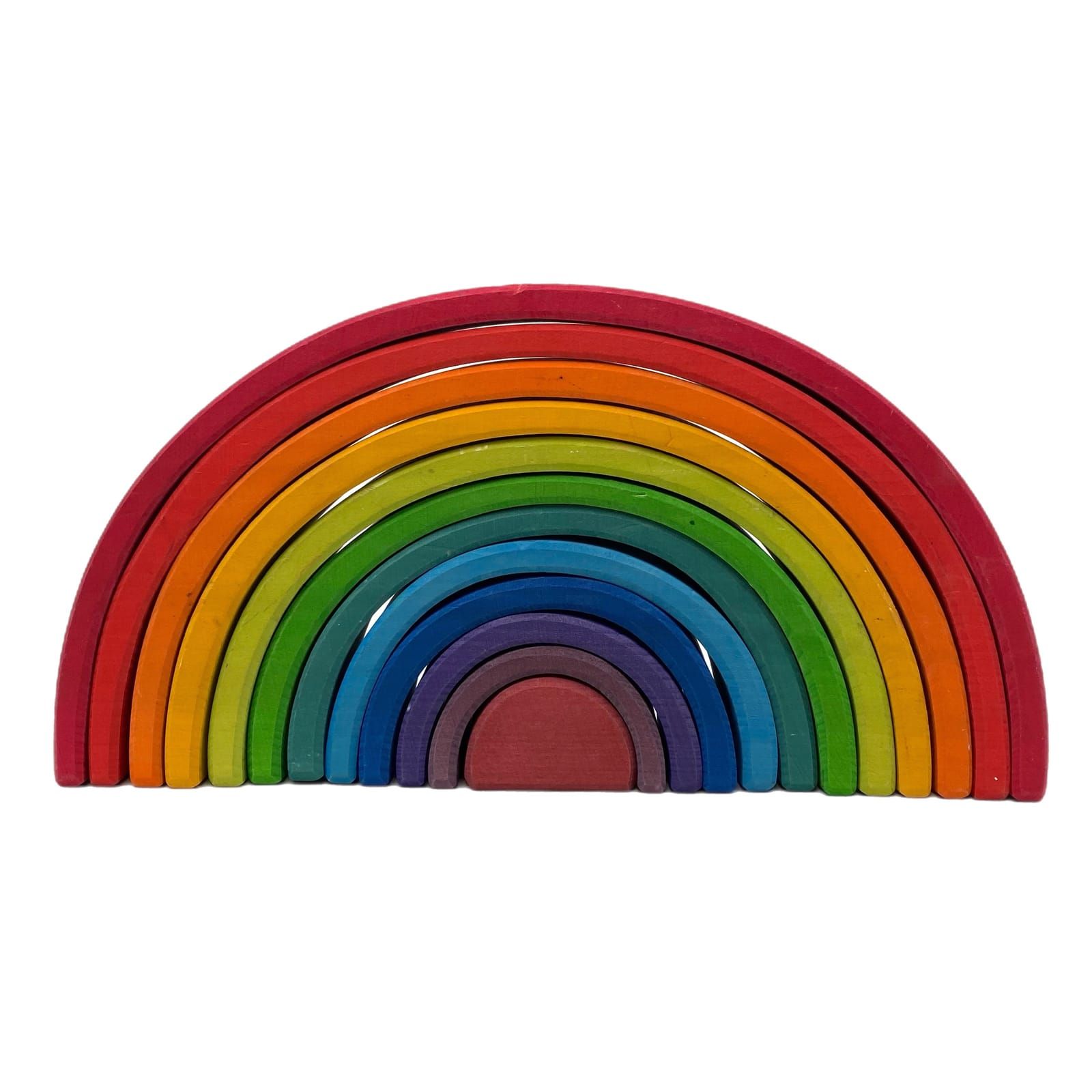 Wooden Rainbow Stacking Block Set