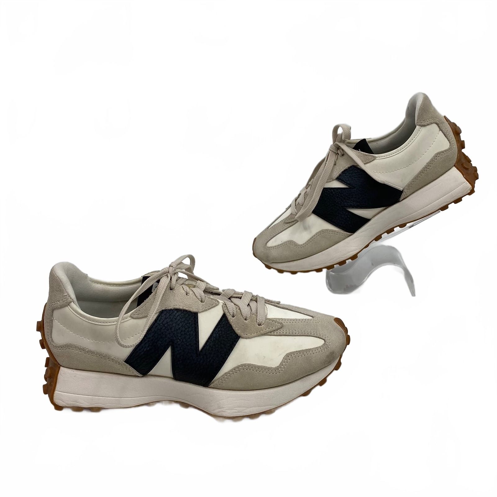 New Balance White Beige Moonbeam Sneakers