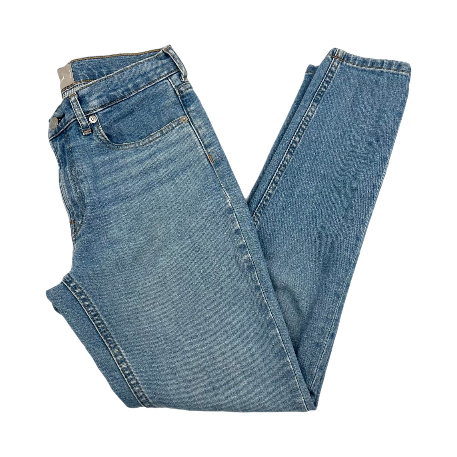 Everlane Blue Light Wash Skinny Jeans