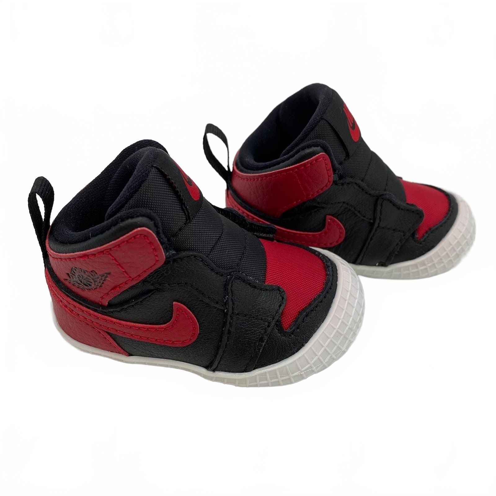Nike Black Red Sneakers Jordan 1 Crib Booties Infant 2C